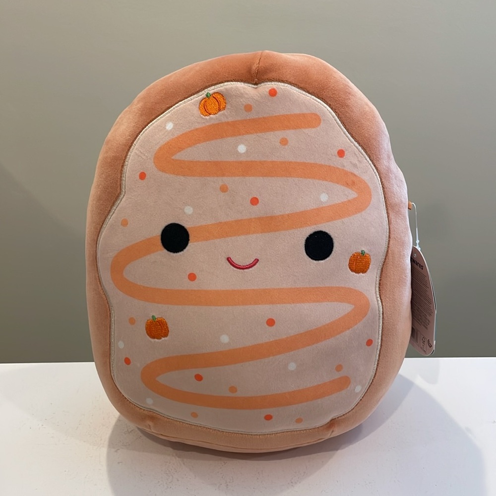 NWT 11” Tadd the Frosted Pumpkin 🎃 Donut Squishmallow - Rare Tag